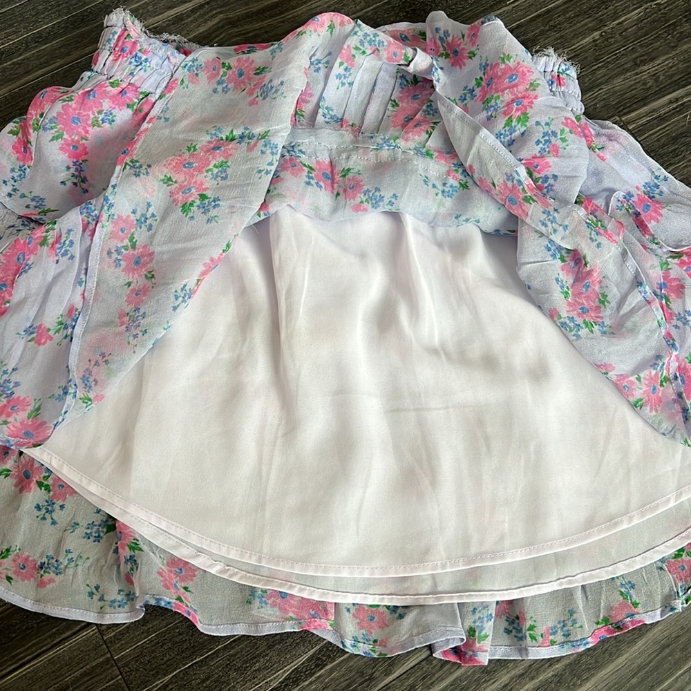 LoveShackFancy Silk Mini Skirt - Picture 6 of 8